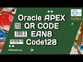 Oracle APEX QR-Codes, EAN-8, and Code-128 Comprehensive Explanation, Demo &amp; Scripts