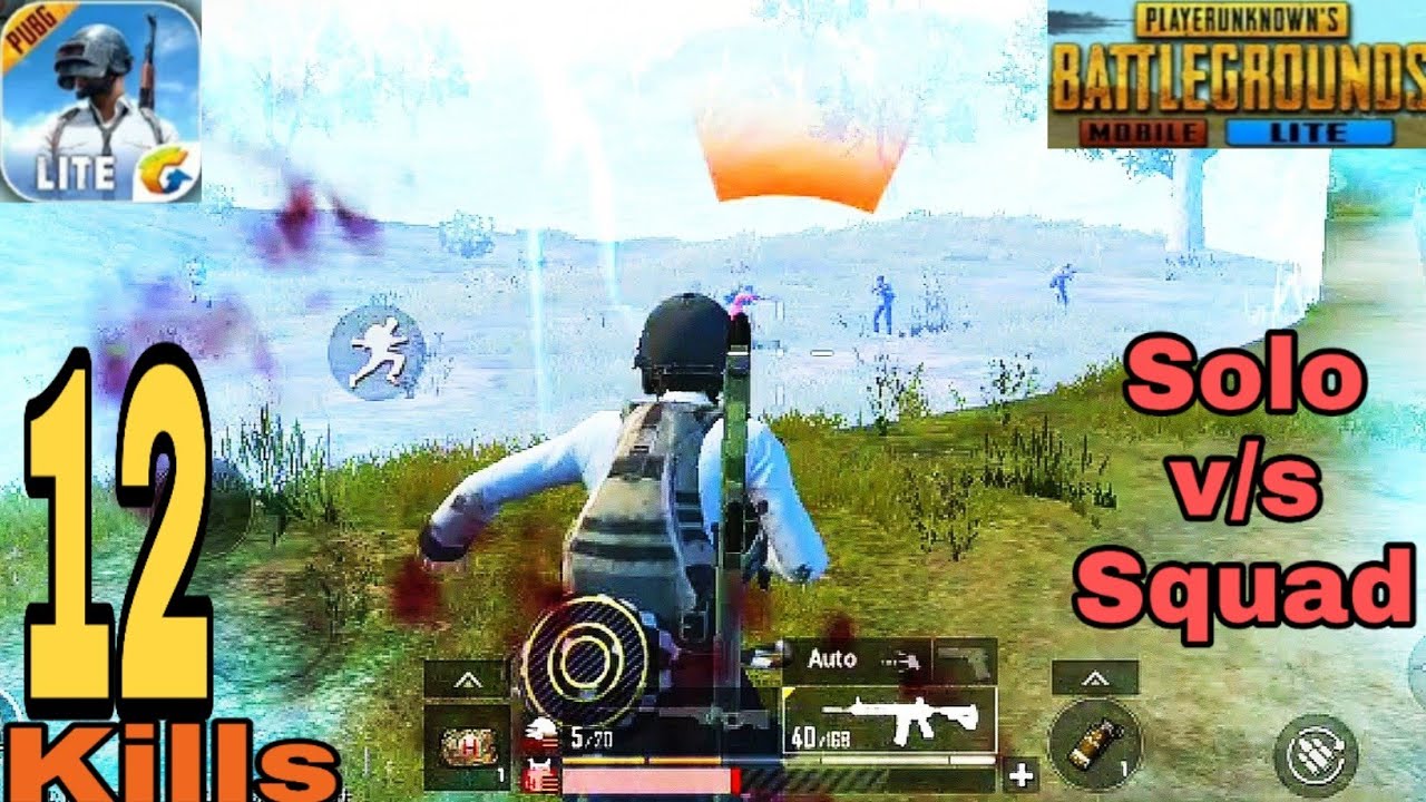 Solo v/s Squad pubg mobile lite gameplay - YouTube