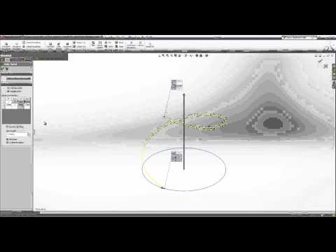 Designing a complex spring in SolidWorks