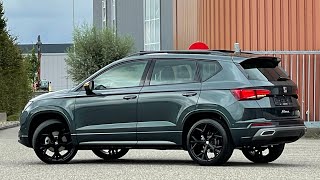 Seat NEW Ateca FR 2022  in 4K Dark camouflage 19 inch Glossy Black Walk around & Detail inside