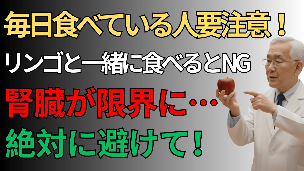 そのリンゴの食べ方が腎臓を壊す？内科医が警告する高齢者の食べ合わせ