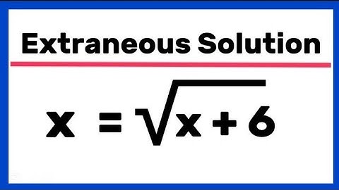 How to solve radical Equation and identify Extraneous solution #radical #maths #algebra