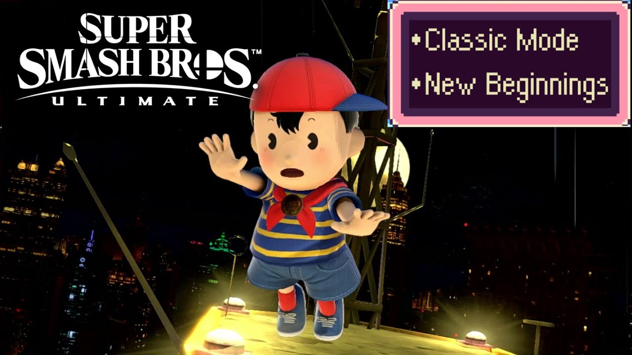 Super Smash Bros. Ultimate - Ninten Classic Mode Gameplay [MOD]