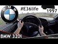 BMW 320i (E36) 1997 POV Test Drive + Acceleration 0 - 200 km/h