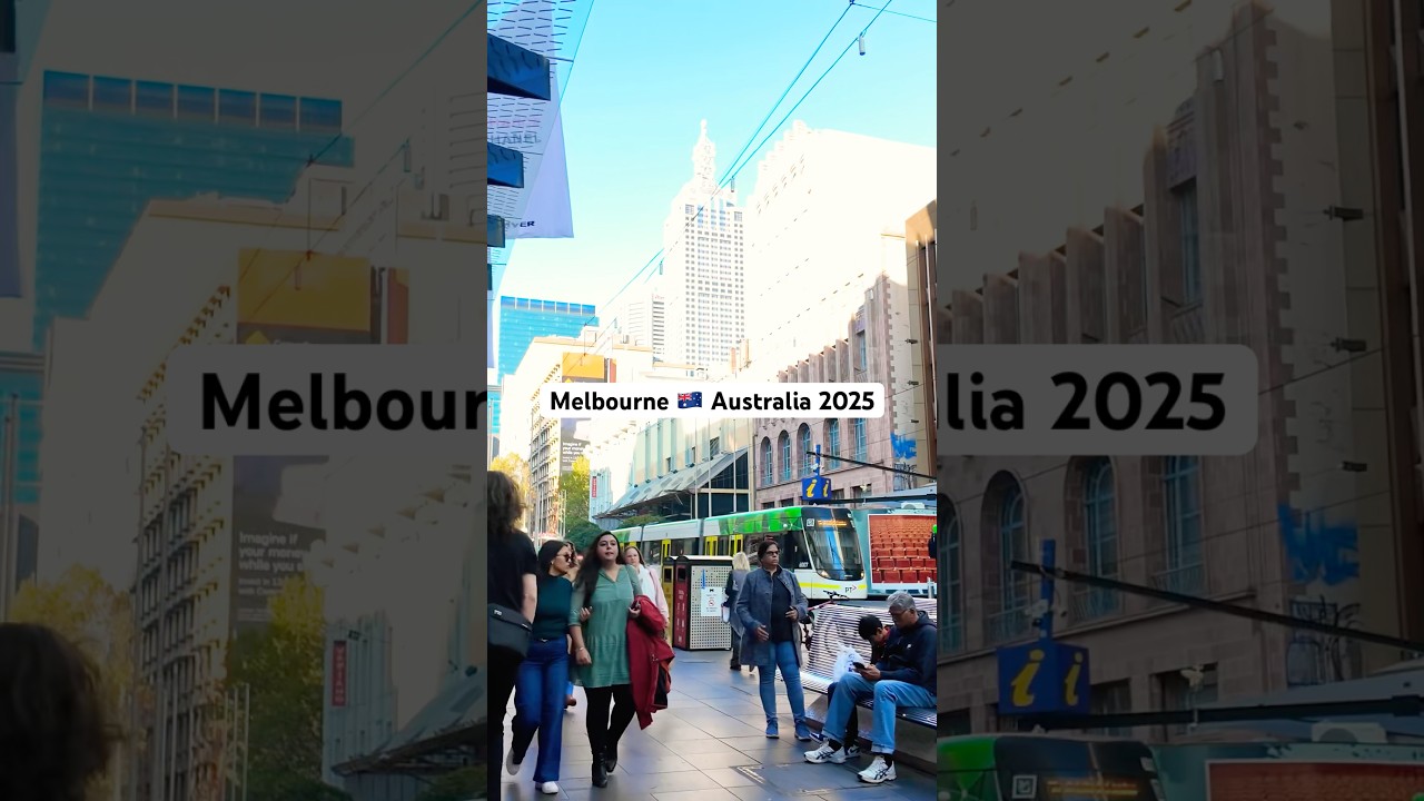 Walking in Melbourne Australia 2025, Bourke Street Mall 
