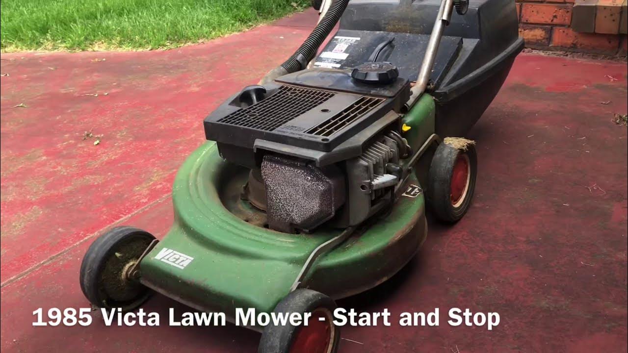 1985 Victa Commando V35 Lawn Mower Start and Stop YouTube