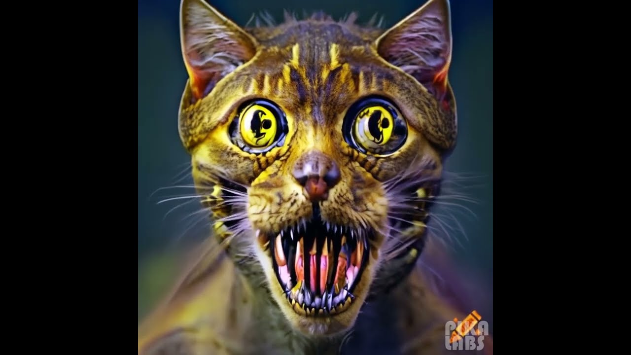 😼🖤💛 Black and Yellow Feline Deathclaw: A Striped Spectacle of Apocalyptic Elegance! 🌋🎥