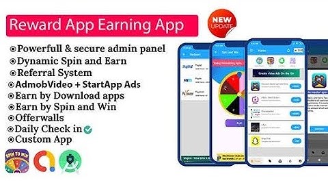 How to Make Reward Spin Earning App || Reward App Lucky Spin + Start App ads Source code Download