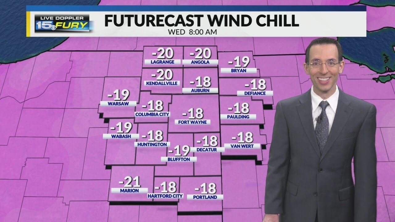 Dangerous wind chills continue tonight - YouTube