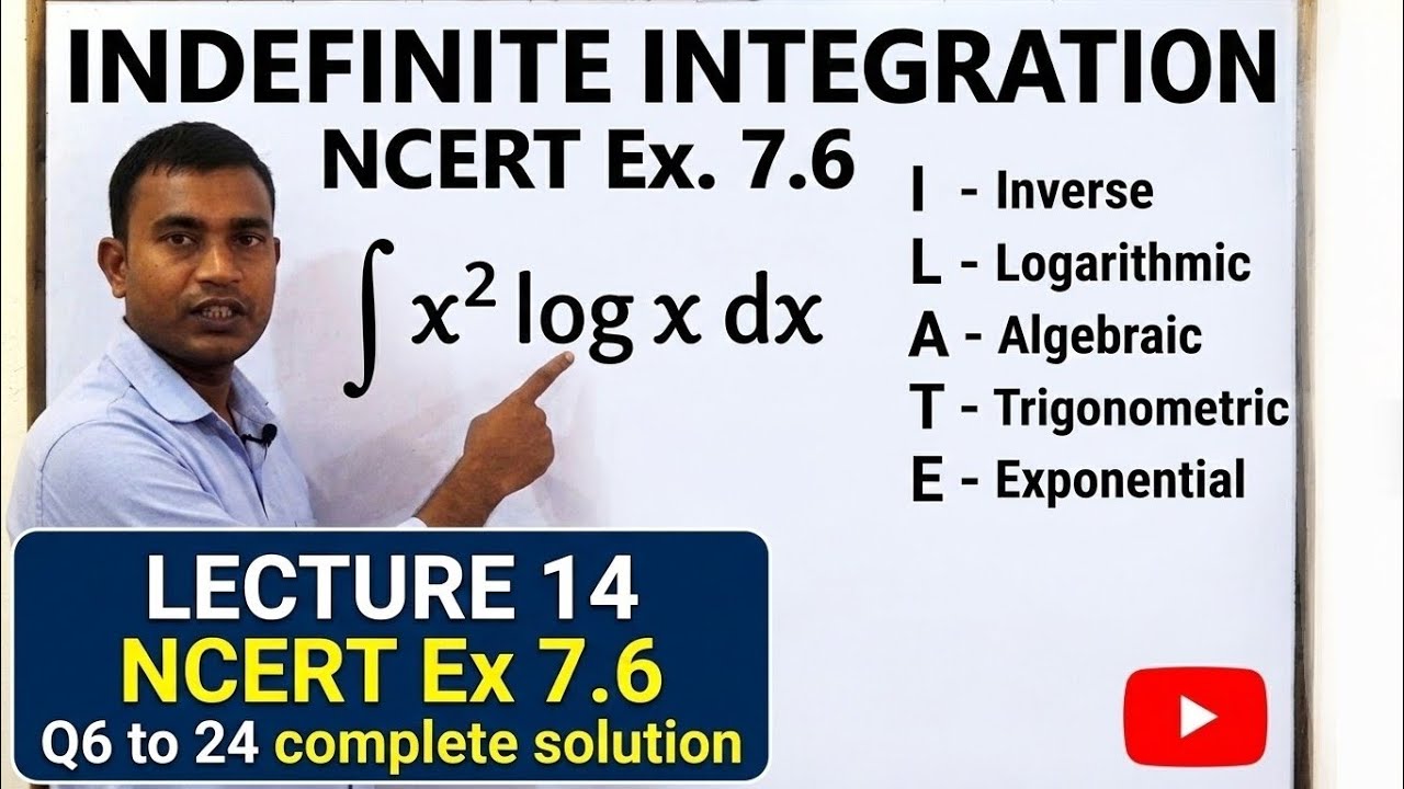 NCERT Class 12 Maths | Exercise 7.6 (Q6 to Q24) | Integration by Parts | Chapter 7 Integrals
