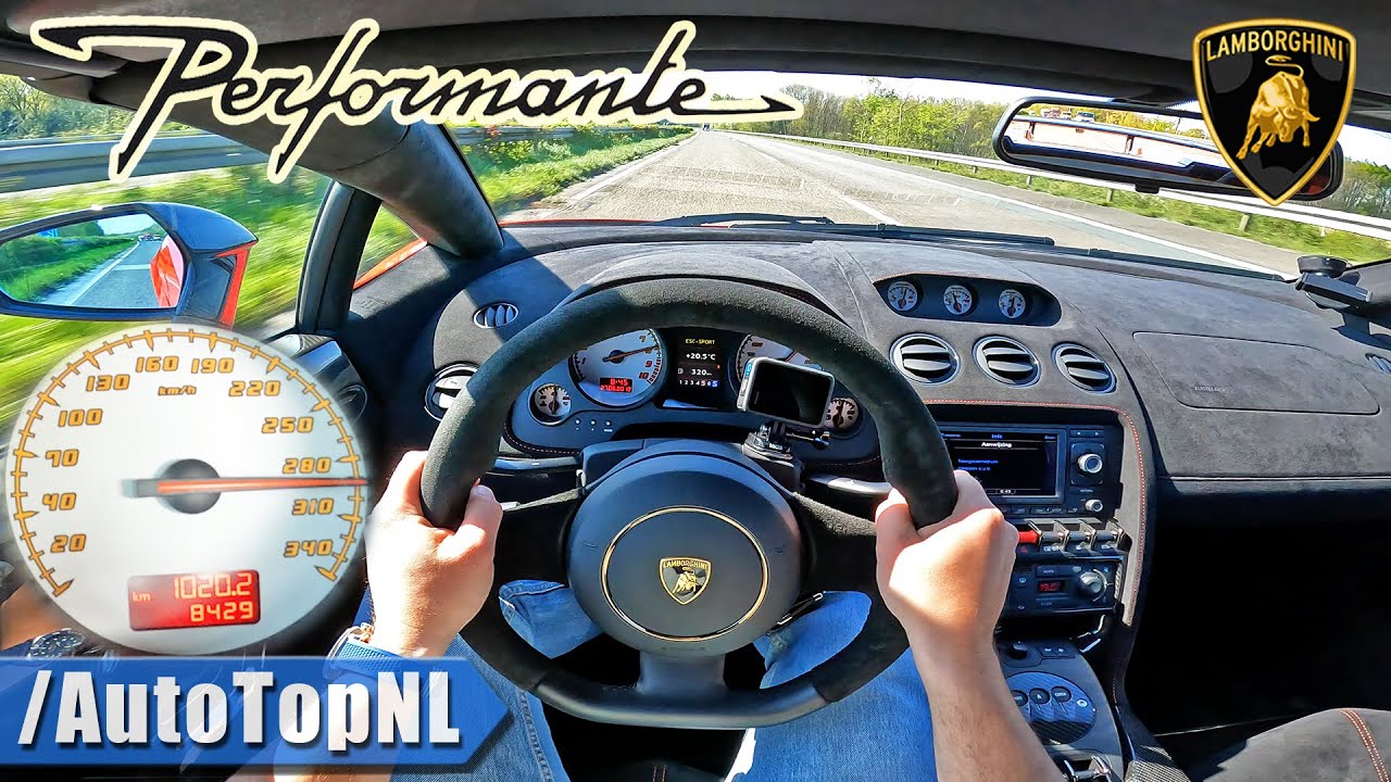 Lamborghini Gallardo Performante FAST! Autobahn Run by AutoTopNL