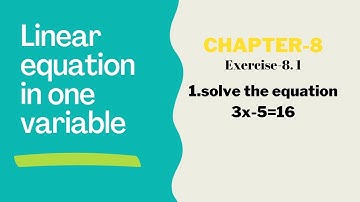 solve the equation 3x-5=16