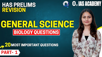 HAS Prelims 2022 | General Science Revision - Biology Questions for HPAS Prelims 2022 | GS - HAS