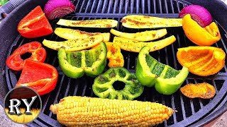 Summer Chicken And Veggie Grill On The Weber Kettle