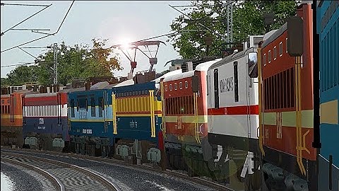 Indian Railways Electric Locomotives Parade | MSTS or Open Rails | Engines | Indian Railways !!!