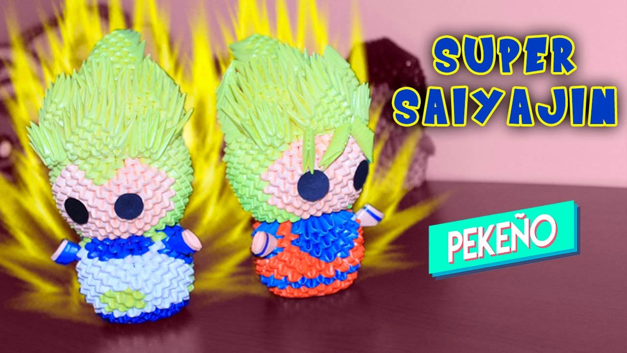 Goku/Vegeta Super Saiyajin 3D Origami | Pekeño ♥ - YouTube