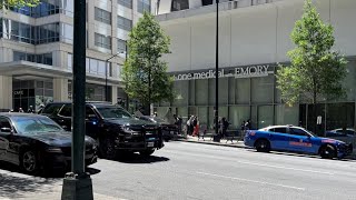 1 dead, 4 injured in Midtown shooting; Atlanta Police say suspect at large