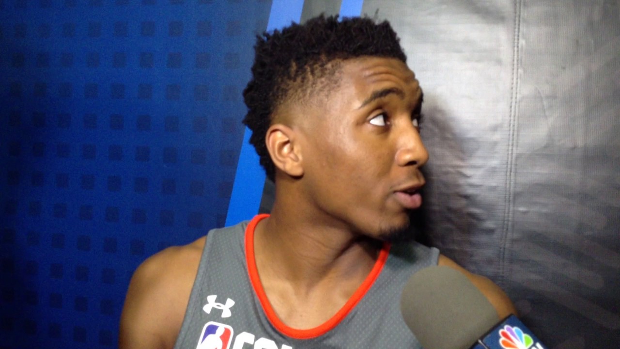 Donovan Mitchell discusses NBA draft combine - YouTube