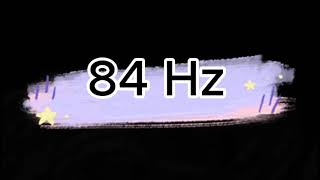 84 Hz Test tone