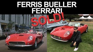 A close up and detailed look at the ferrari from ferris bueller's day
off. screen used car sold mecum auction in monterey, ca. video shows
the...