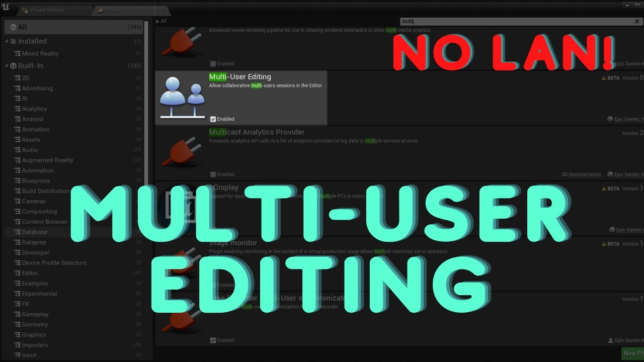 User edition. Multi user editing.