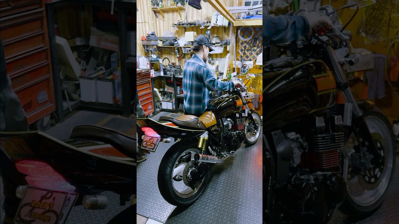 XJR400】RPM管を芯抜き加工してメガホンバッブルを入れた音が最高すぎ