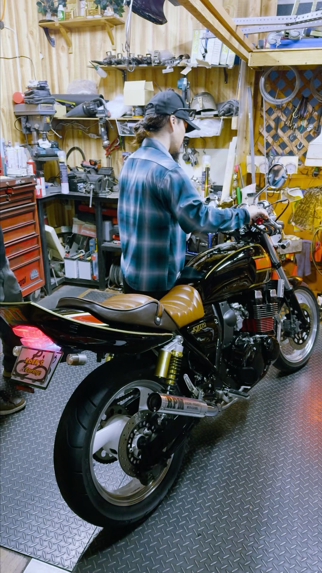 XJR400】RPM管を芯抜き加工してメガホンバッブルを入れた音が最高すぎ