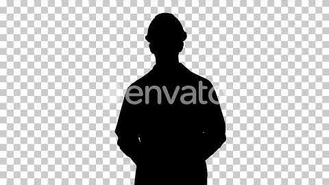 Silhouette engineer, Alpha Channel | Motion Graphics - Envato elements