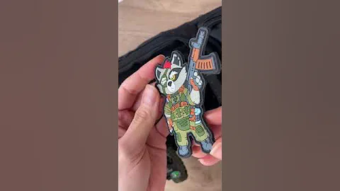 Шеврон на липучке военный тактический Енот из ПВХ