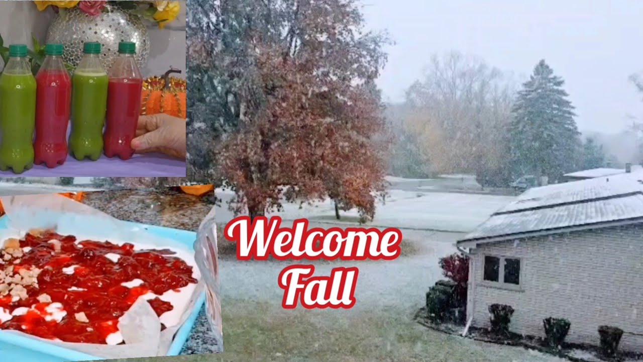 اول بشاير المطر والثلج ، مشروبات لتقوية المناعه ومحاربة امراض الشتاء..كيكة وشاي العصاري