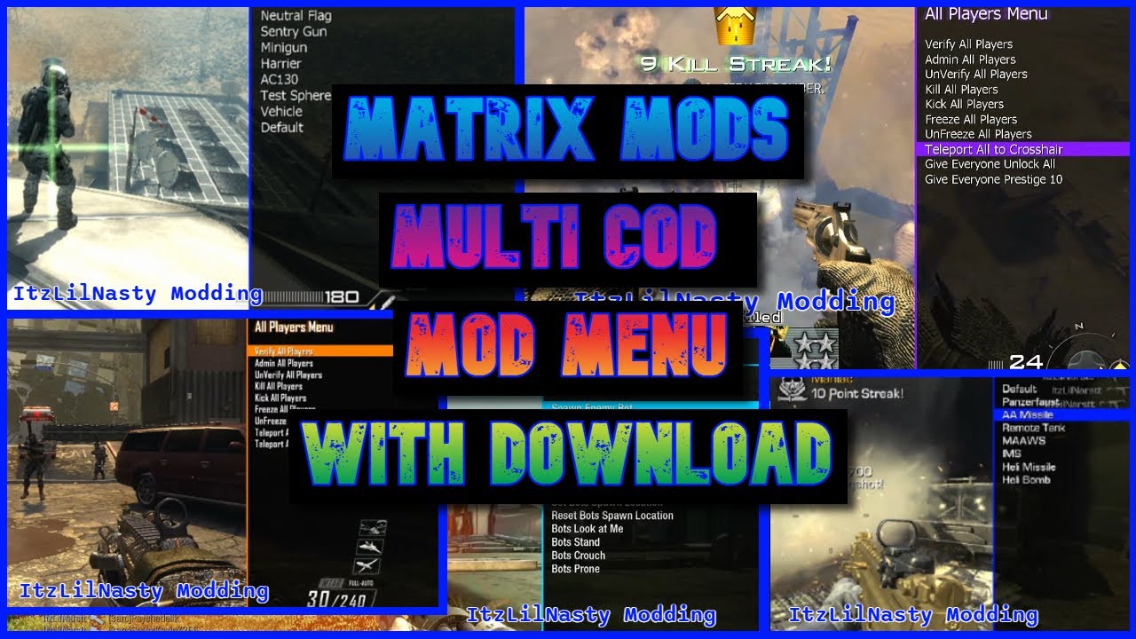 CALL OF DUTY - MATRIXMODS MULTI COD MOD MENU W/Download