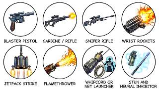 Every Bounty Hunter Weapon Explained