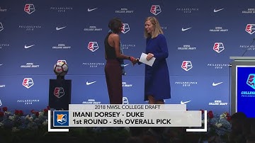 Imani Dorsey selected No. 5 overall | 2018 NWSL College Draft