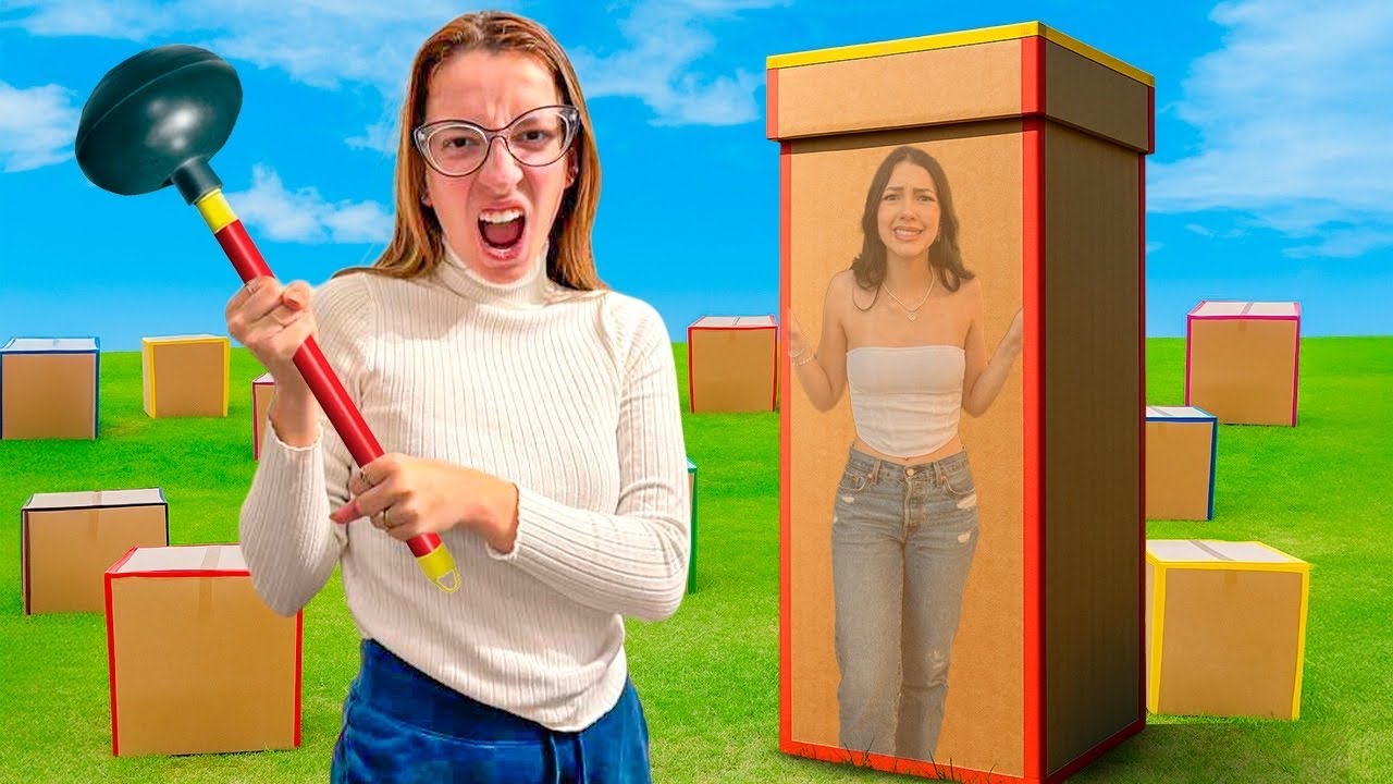 ESCONDE ESCONDE EXTREMO NAS CAIXAS DE PAPELÃO COM LULUCA