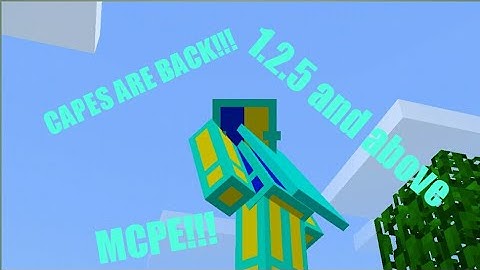 How To Get A Cape On MCPE 1.2.5 and above