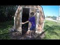 Time Lapse of a Shed Makeover Remodel New Roof Siding Trim Door How to Video Timelapse