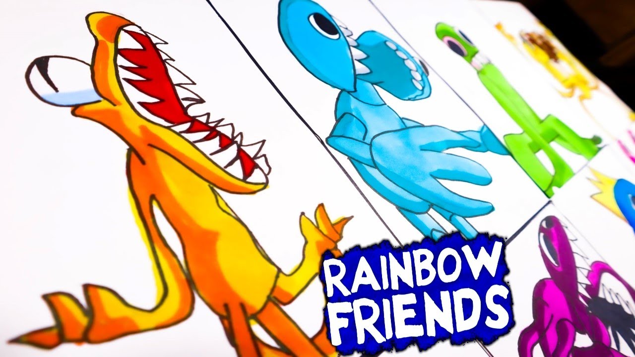 Dibujos Rainbow Friends para colorear e imprimir