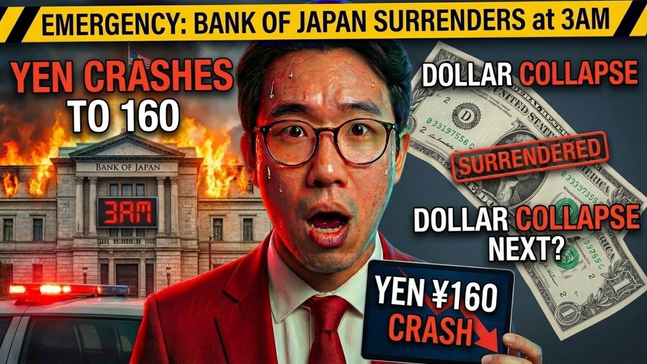 EMERGENCY: Bank of Japan SURRENDERS at 3AM - Yen Crashes to 160 (Dollar  Collapse Next?)