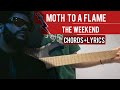 Moth to a flame(the weekend) guitar tutorial