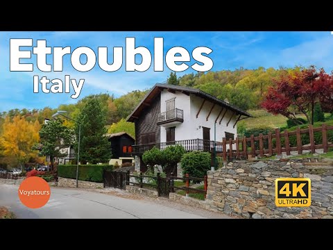 Etroubles - Kuzey İtalya'da Güzel Bir Alp Köyü - İtalya'nın En Güzel Köyleri (4K UHD)