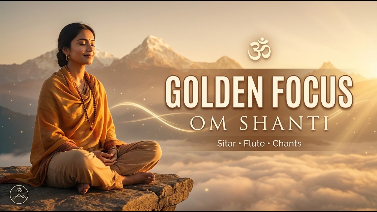 Om Shanti 🕉️ Himalayan Meditation with Sitar, Flute & Chants | Zen Flow for Study, Focus