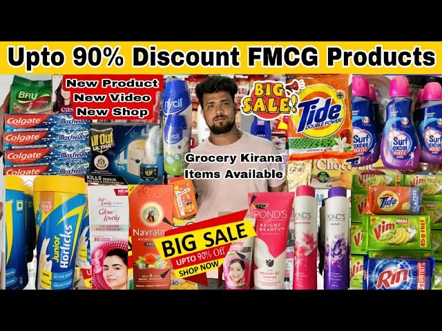 Upto 90% Discount On FMCG Products II Grocery & Kirana Items Available II VR Sales Bhagalpur class=