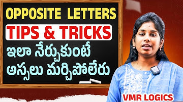 Opposite Letters in Reasoning | Reasoning Tricks | Coding Decoding | VMR Logics | Socialpost