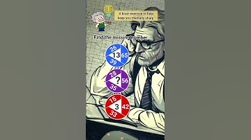 Can you find the missing number? ☆ Brain Teaser #brainteaser
