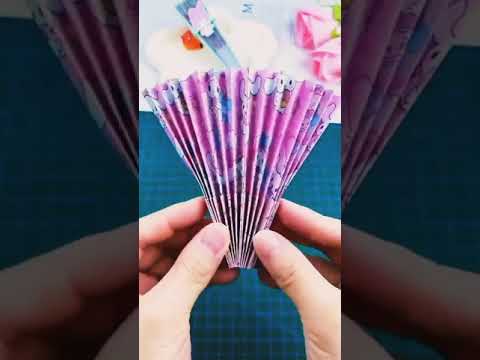 طريقة صنع مروحة سهل من الورق