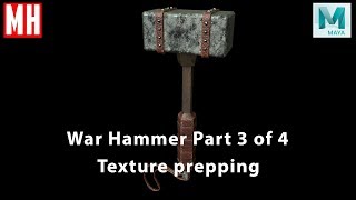 War Hammer Part 3 of 4 : Texture prepping ( Maya 2018 / ZBrush 4R8 )