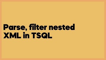 Parse, filter nested XML in TSQL  (1 answer)
