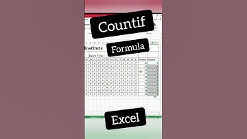 Countif Formula #excel #exceltips #trending #viral