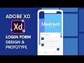 Login Form UI Design & Prototype - Adobe XD | Auto Animate | Design Weekly