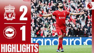 Salah \& Diaz Goals in Comeback Win! | Liverpool 2-1 Brighton | Highlights